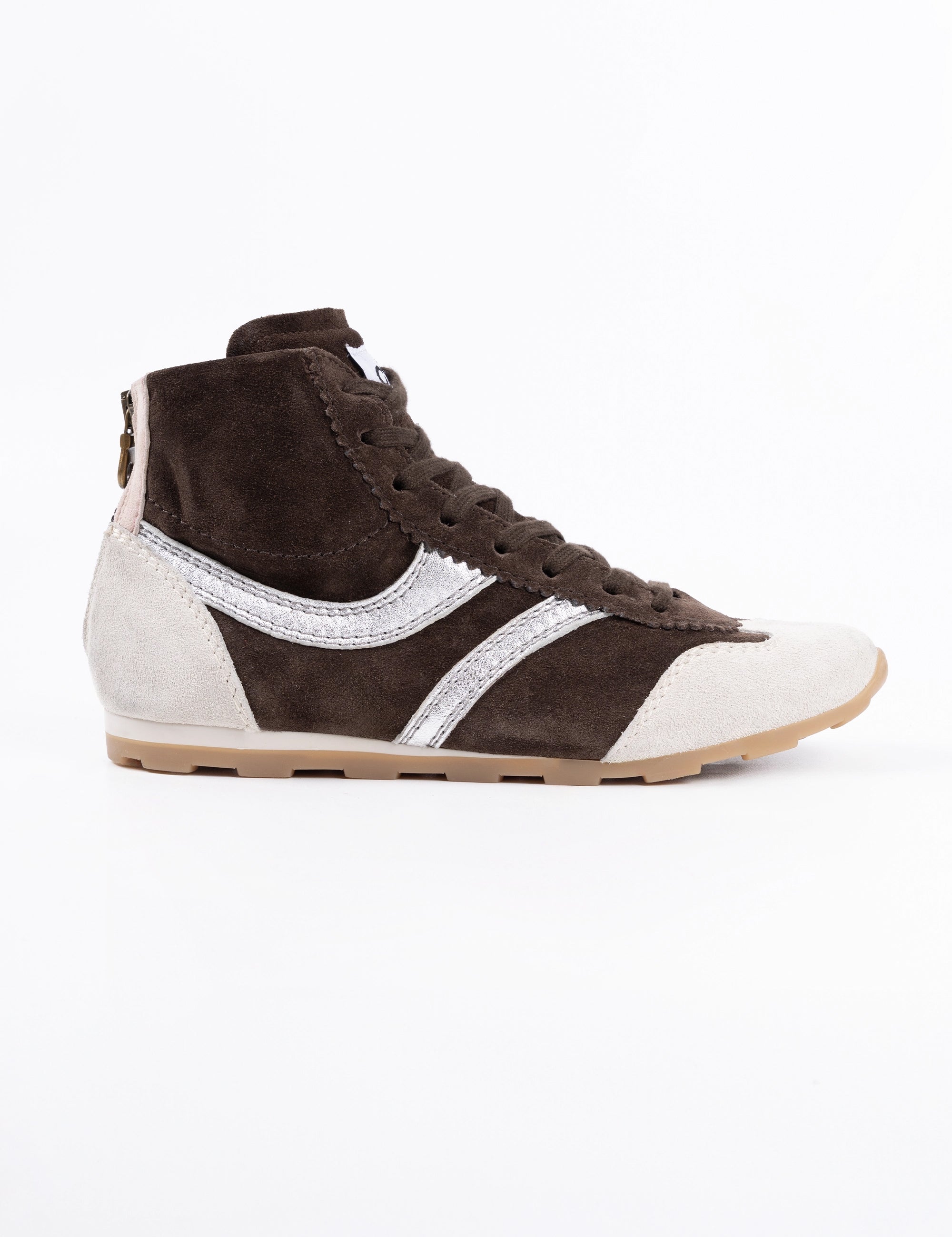 Sneakers Tronchetto In Camoscio