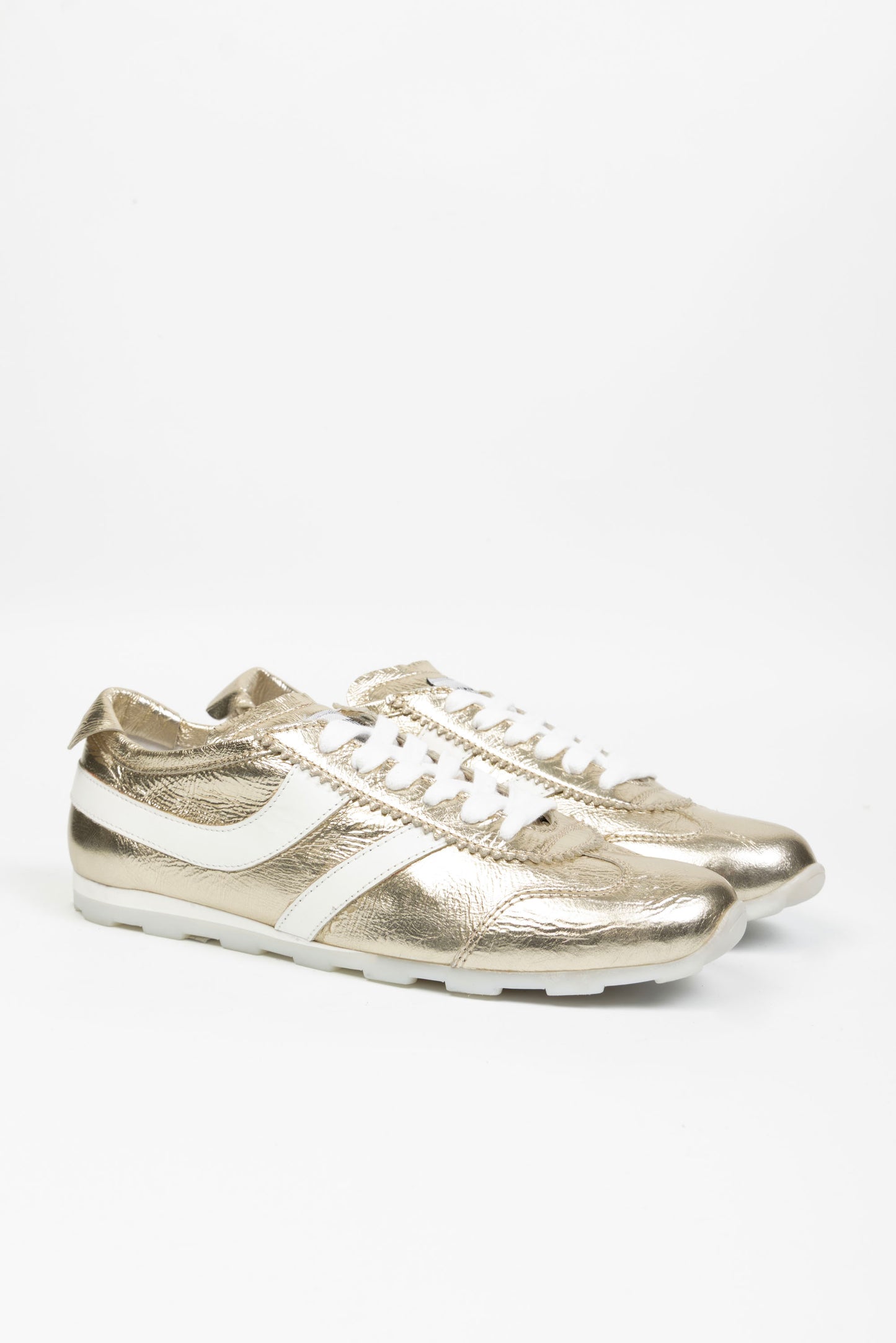 Sneakers River In Pelle Laminata