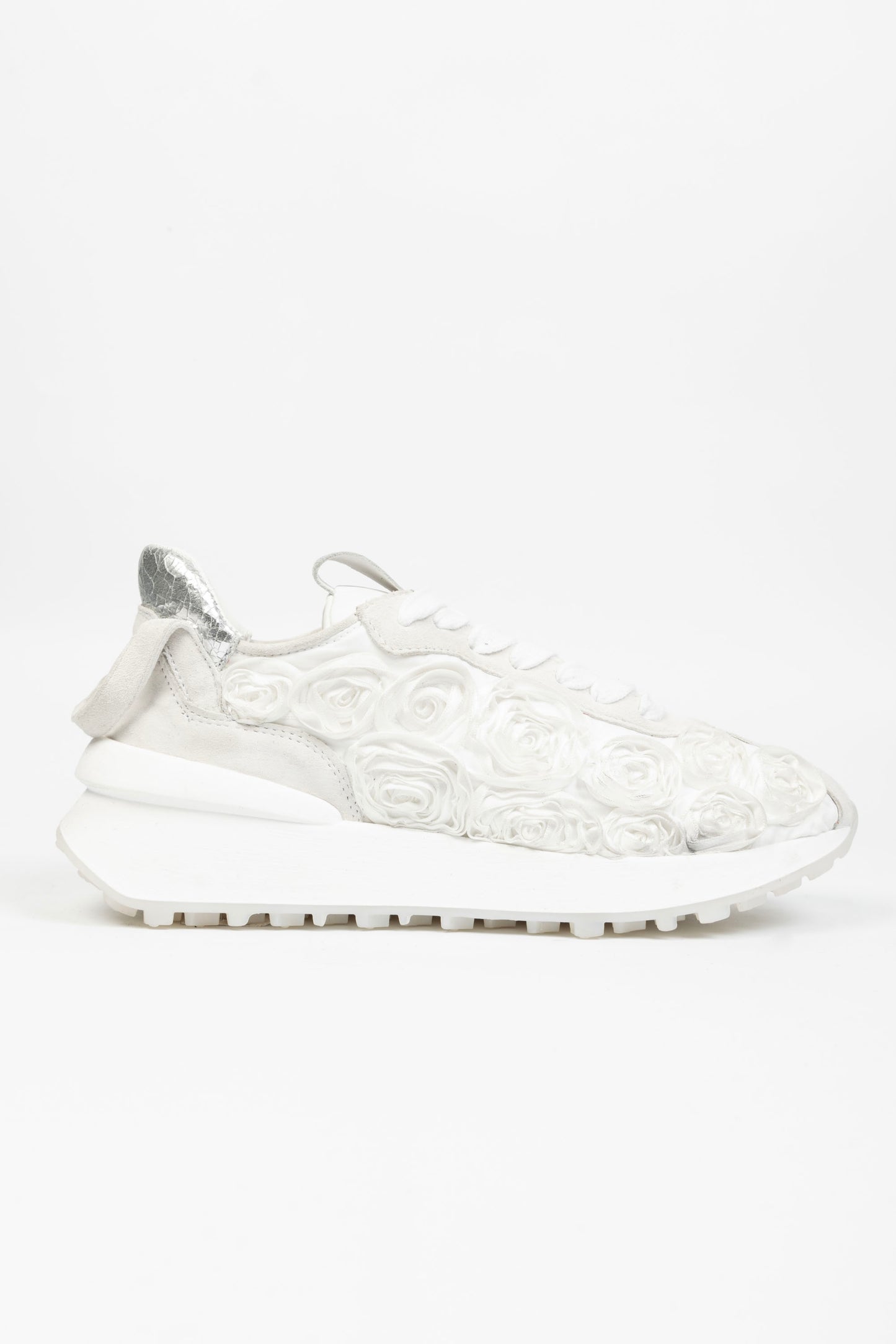 Sneakers Valencia In Pelle con Rose