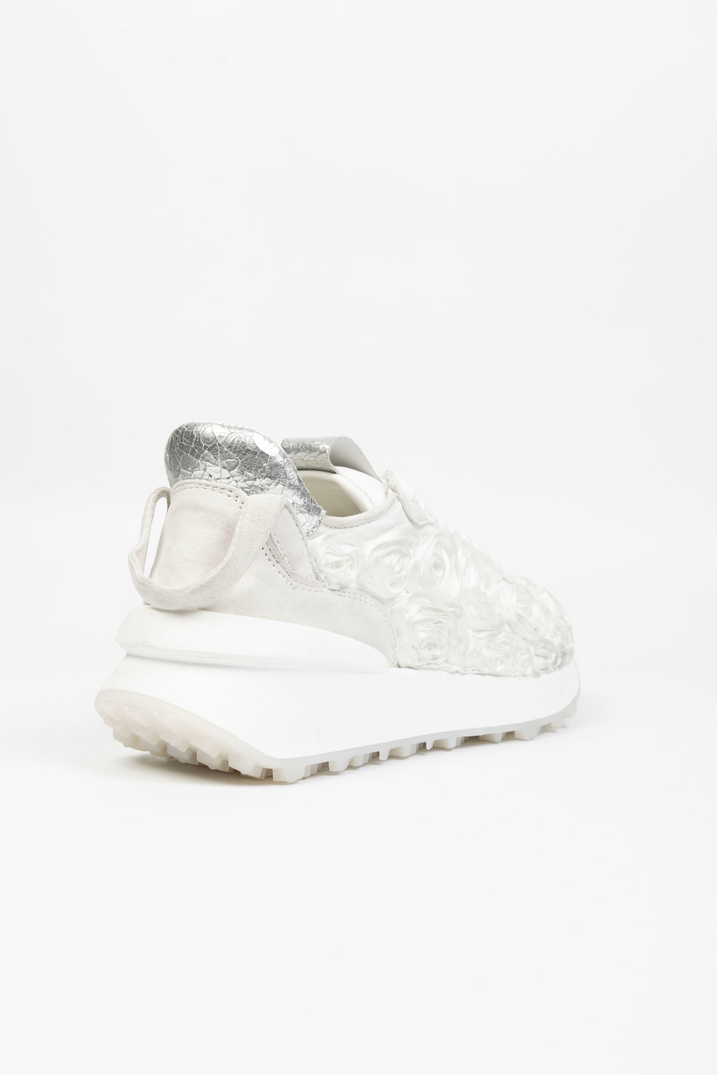 Sneakers Valencia In Pelle con Rose