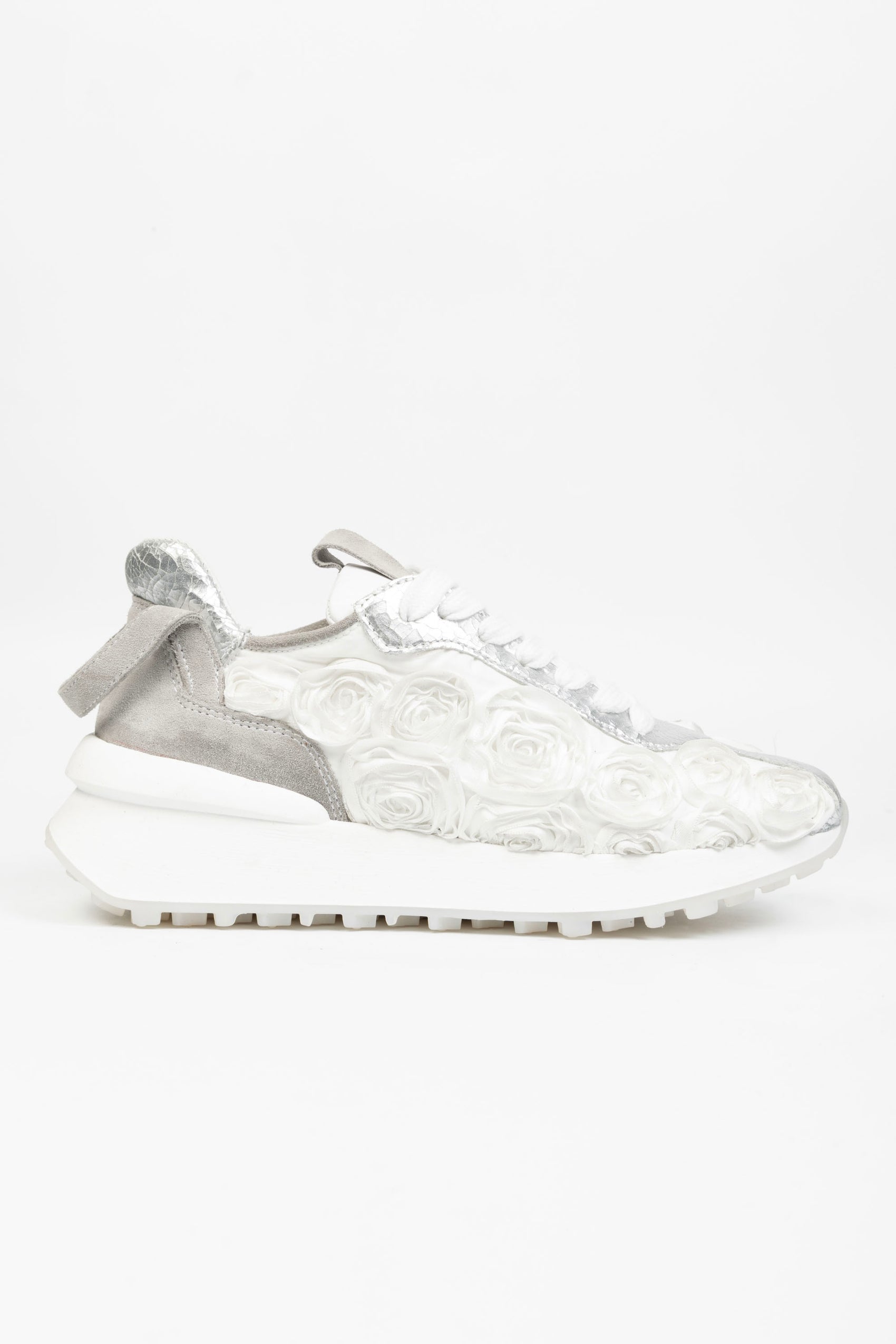 Sneakers Valencia In Pelle con Rose