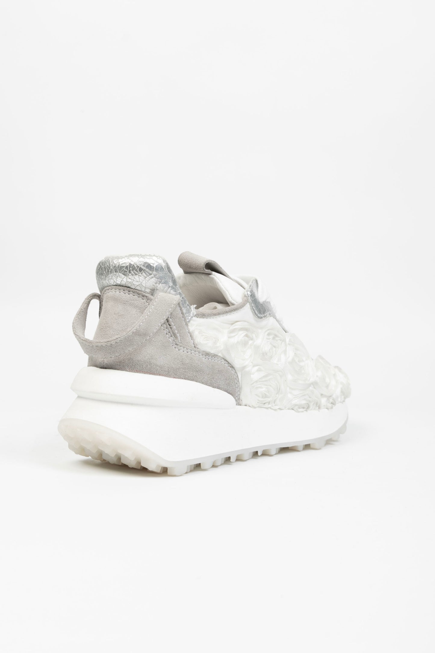 Sneakers Valencia In Pelle con Rose