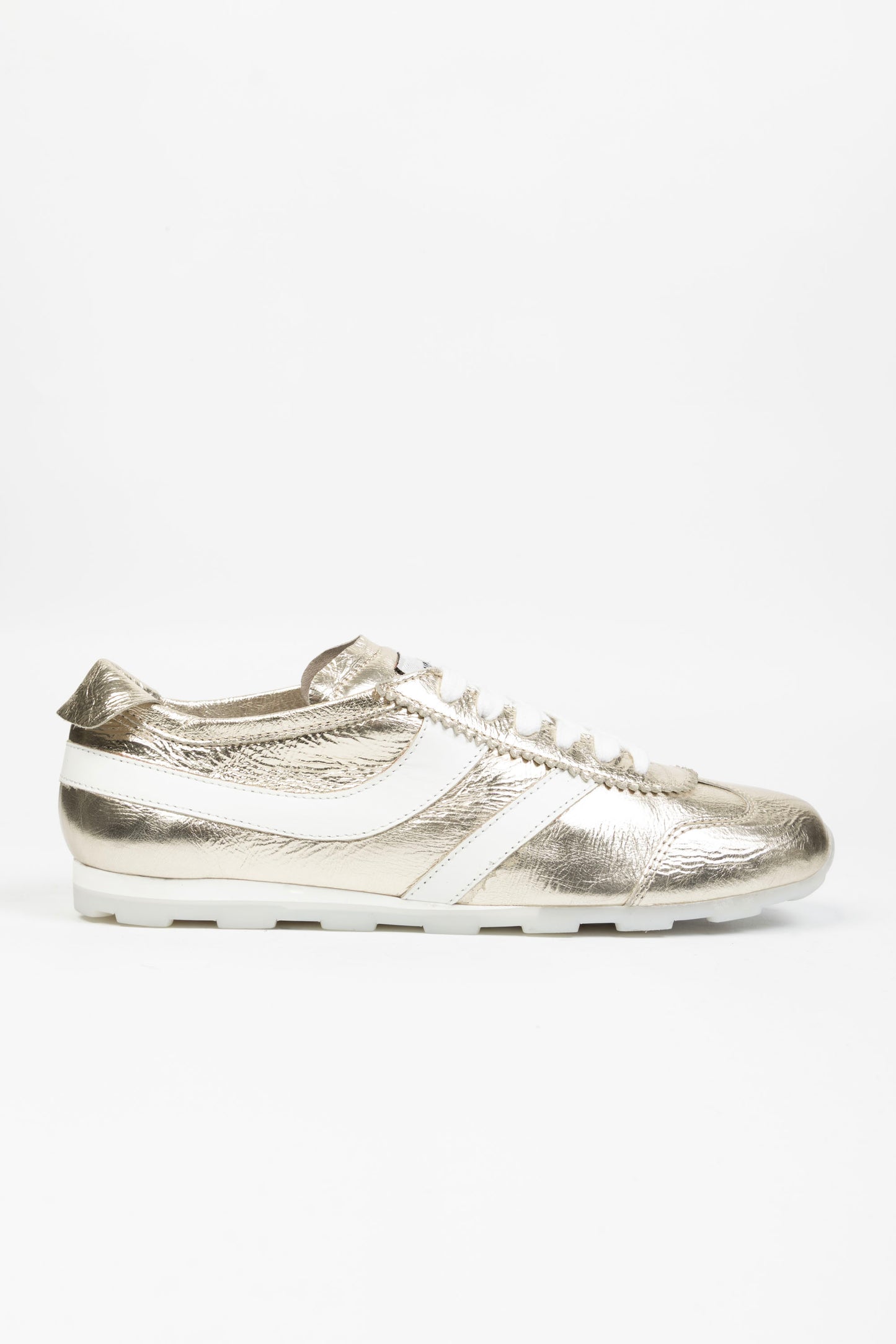 Sneakers River In Pelle Laminata