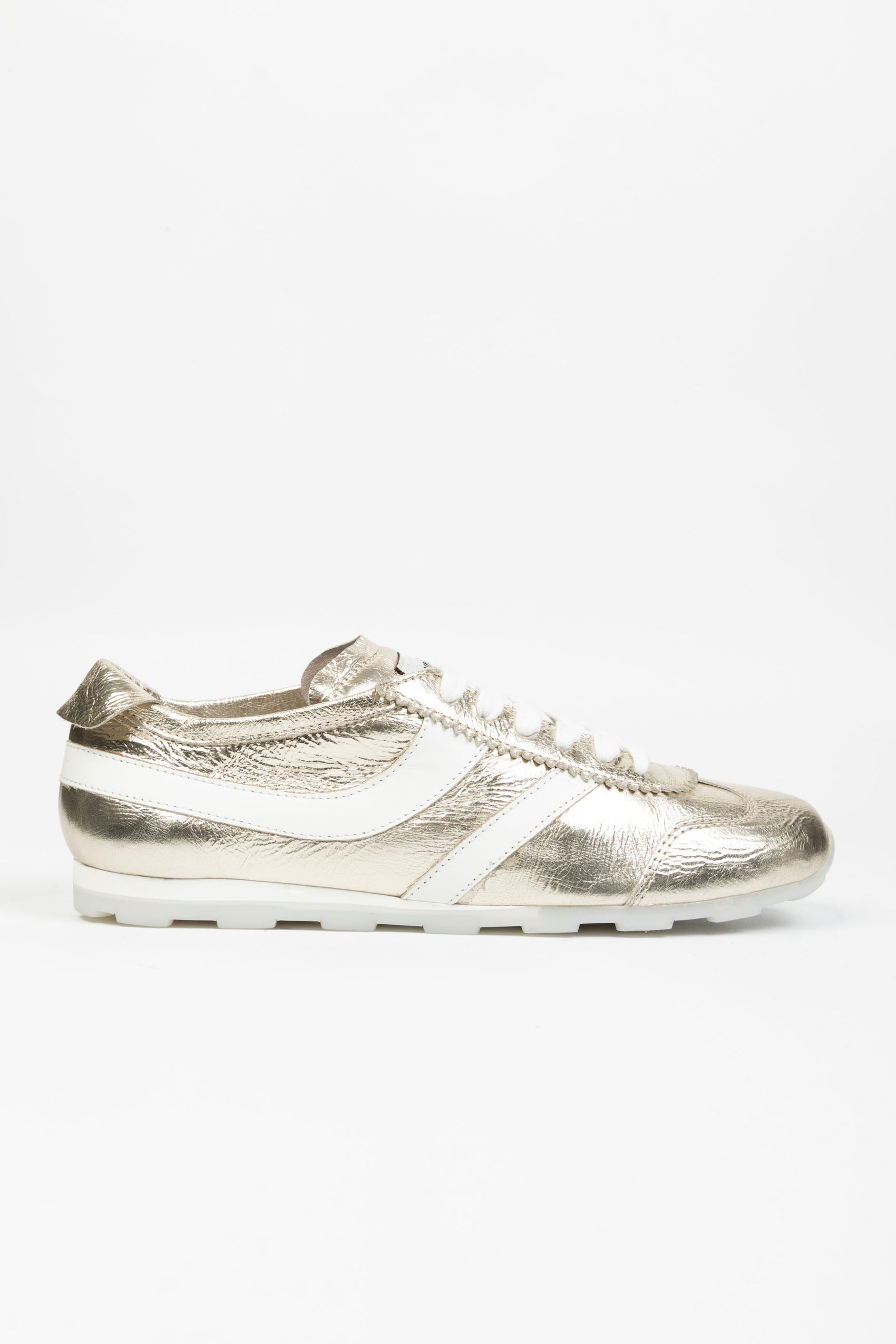 Sneakers River In Pelle Laminata