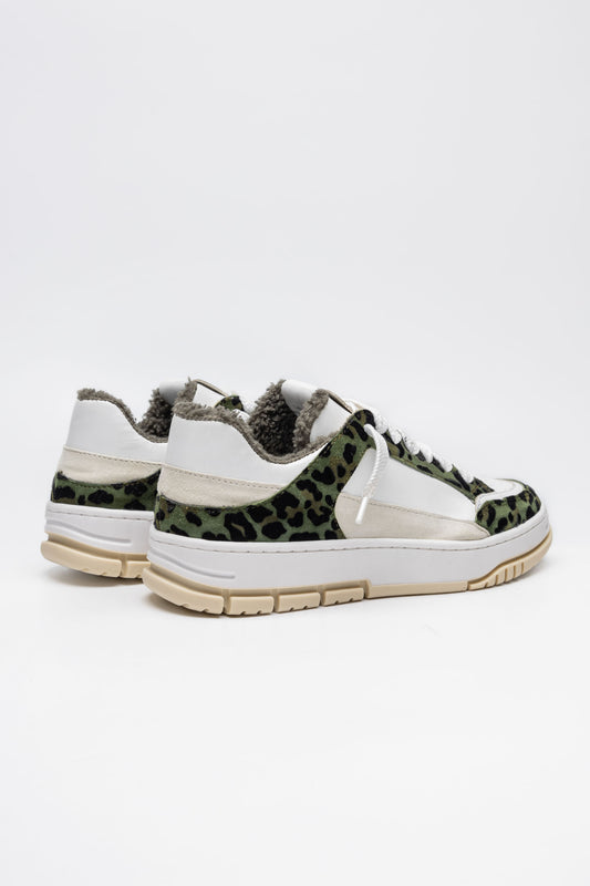 Sneakers iris in pelle maculata