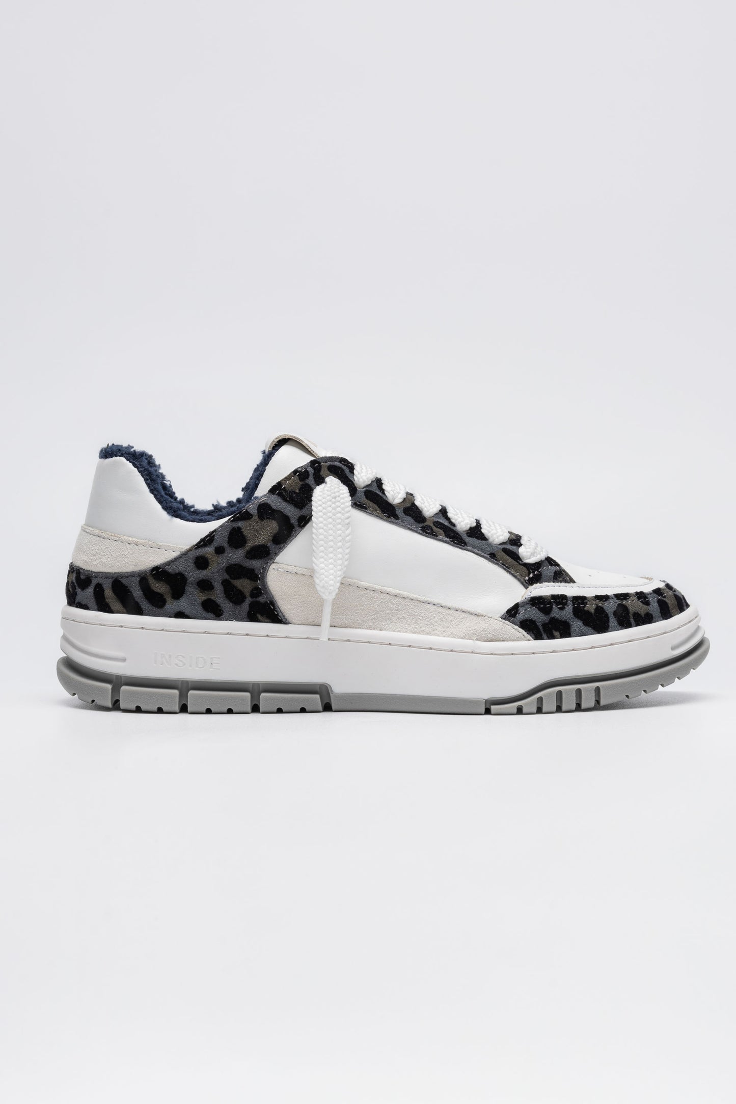 Sneakers iris in pelle maculata
