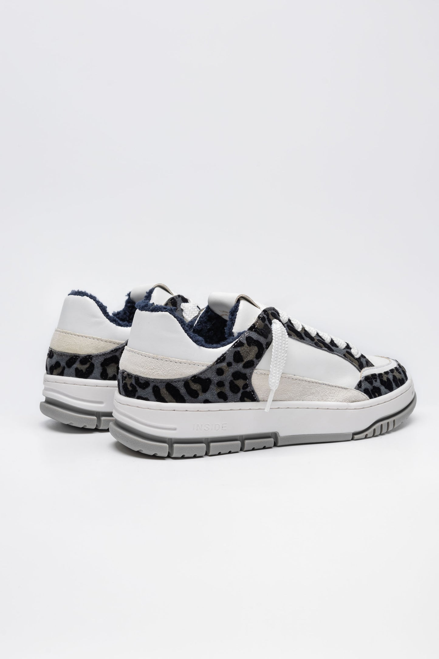 Sneakers iris in pelle maculata
