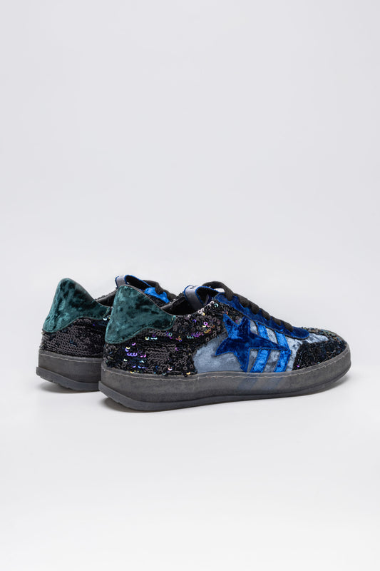 Sneakers Forty in pelle con paillettes
