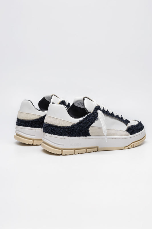 Sneakers iris in pelle/tessuto